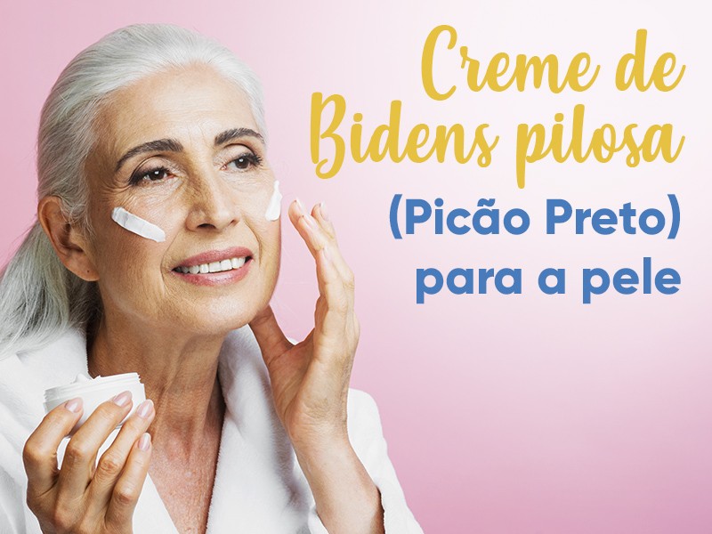 Creme de Bidens pilosa (Pico Preto) para a pele